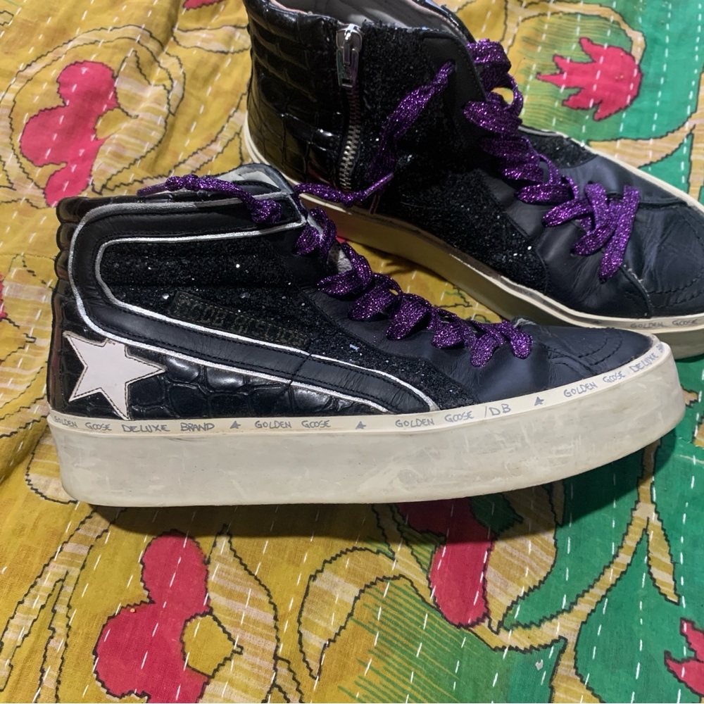 Golden Goose Hi Star Hi Slide Platform - FLAWS - Picture 4 of 17